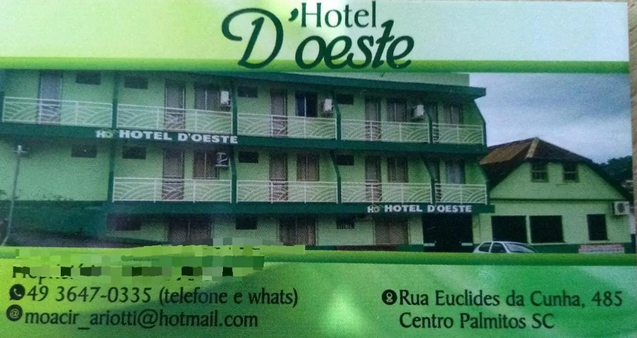 Hotel Do Oeste Palmitos 0*,  Brazília